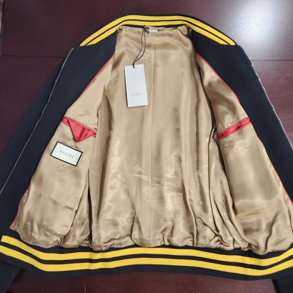 GUCCI Logo-Patch Bomber Jacket - Picture 10 of 14